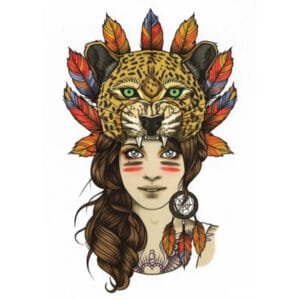 Half tattoo sleeve flower bouquet
