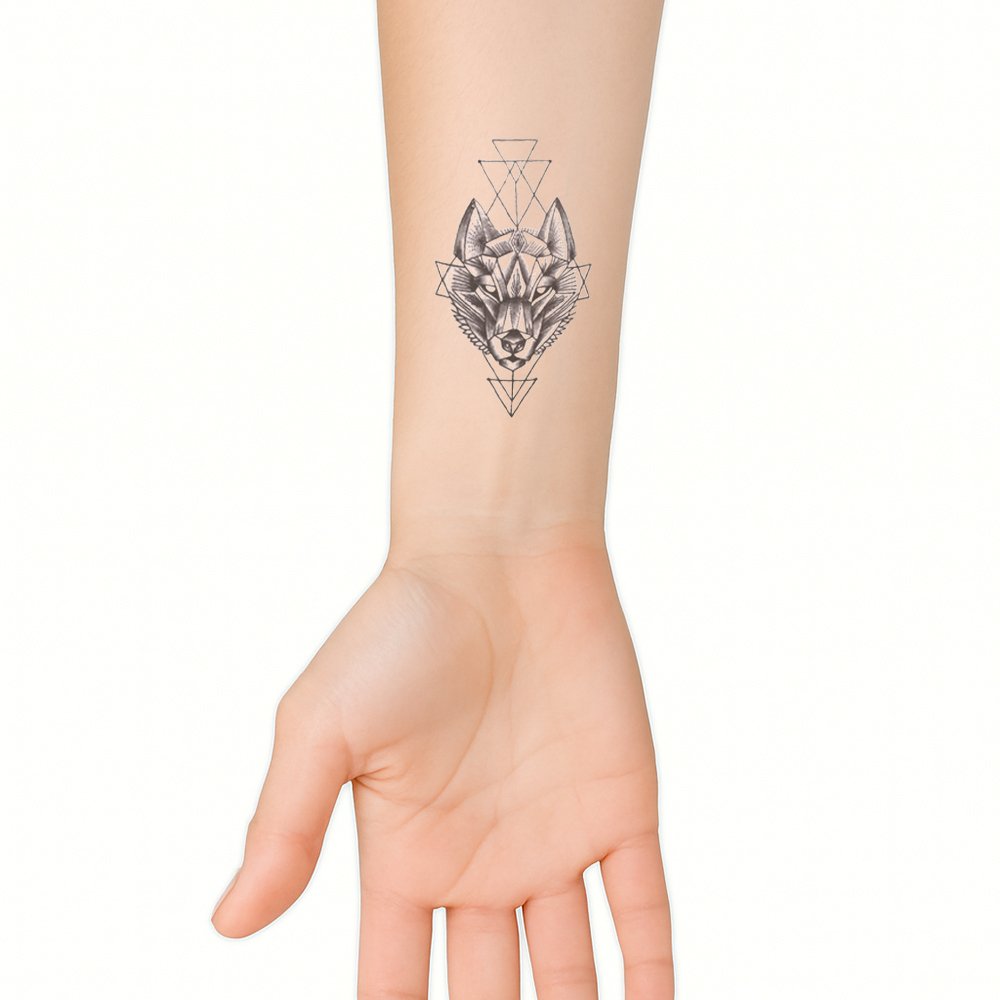Tattoo determined wolf - Afbeelding 2