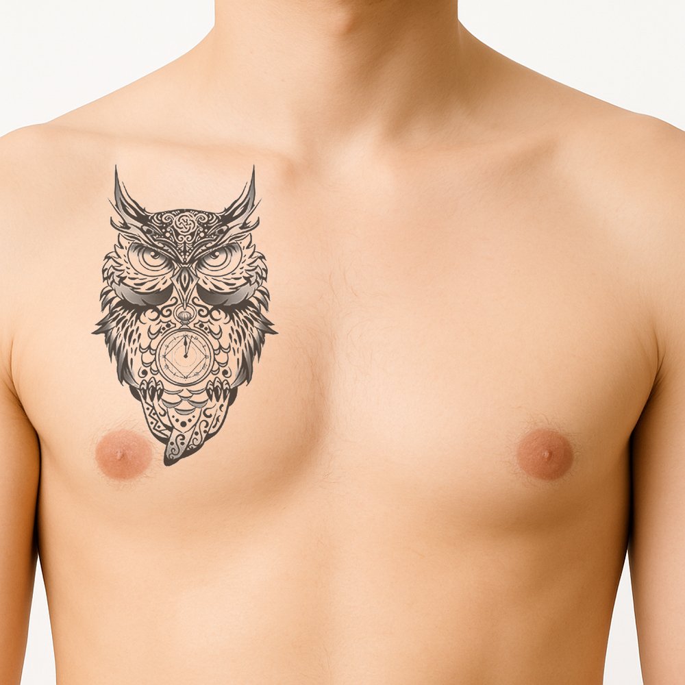 Tattoo angry owl - Afbeelding 2
