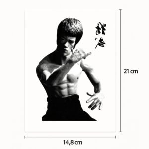 Half tattoo sleeve Bruce Lee