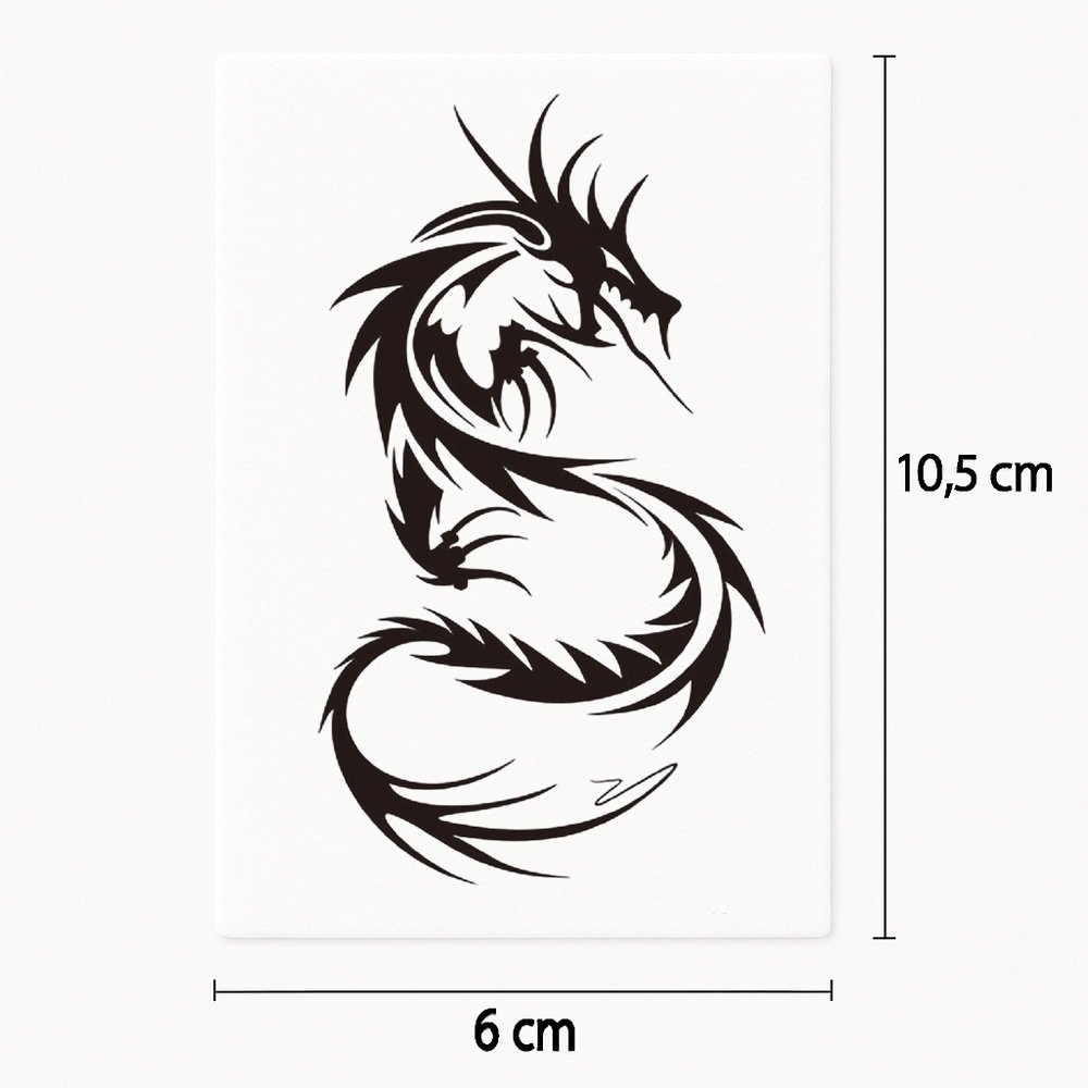 Tattoo black dragon