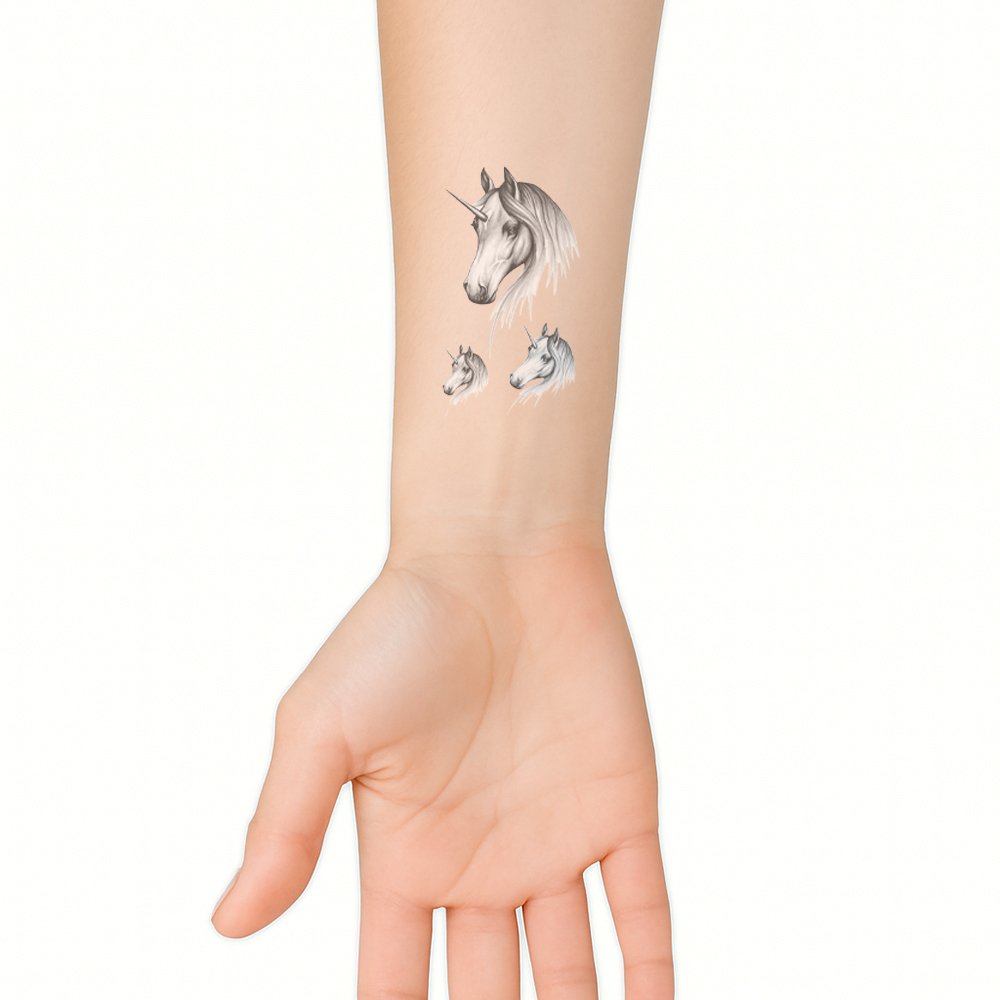 Tattoo triple unicorn - Afbeelding 2