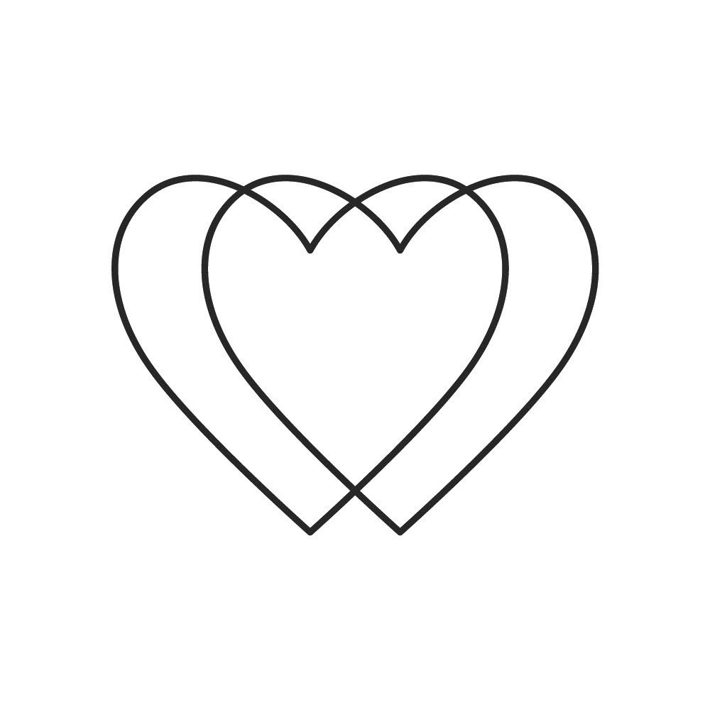 Tattoo two hearts - Afbeelding 3