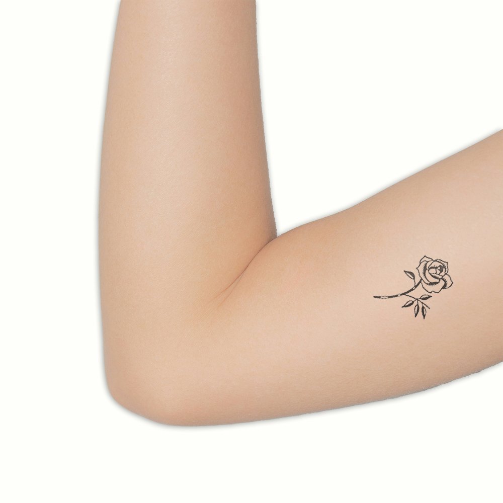 Tattoo elegant rose - Afbeelding 2