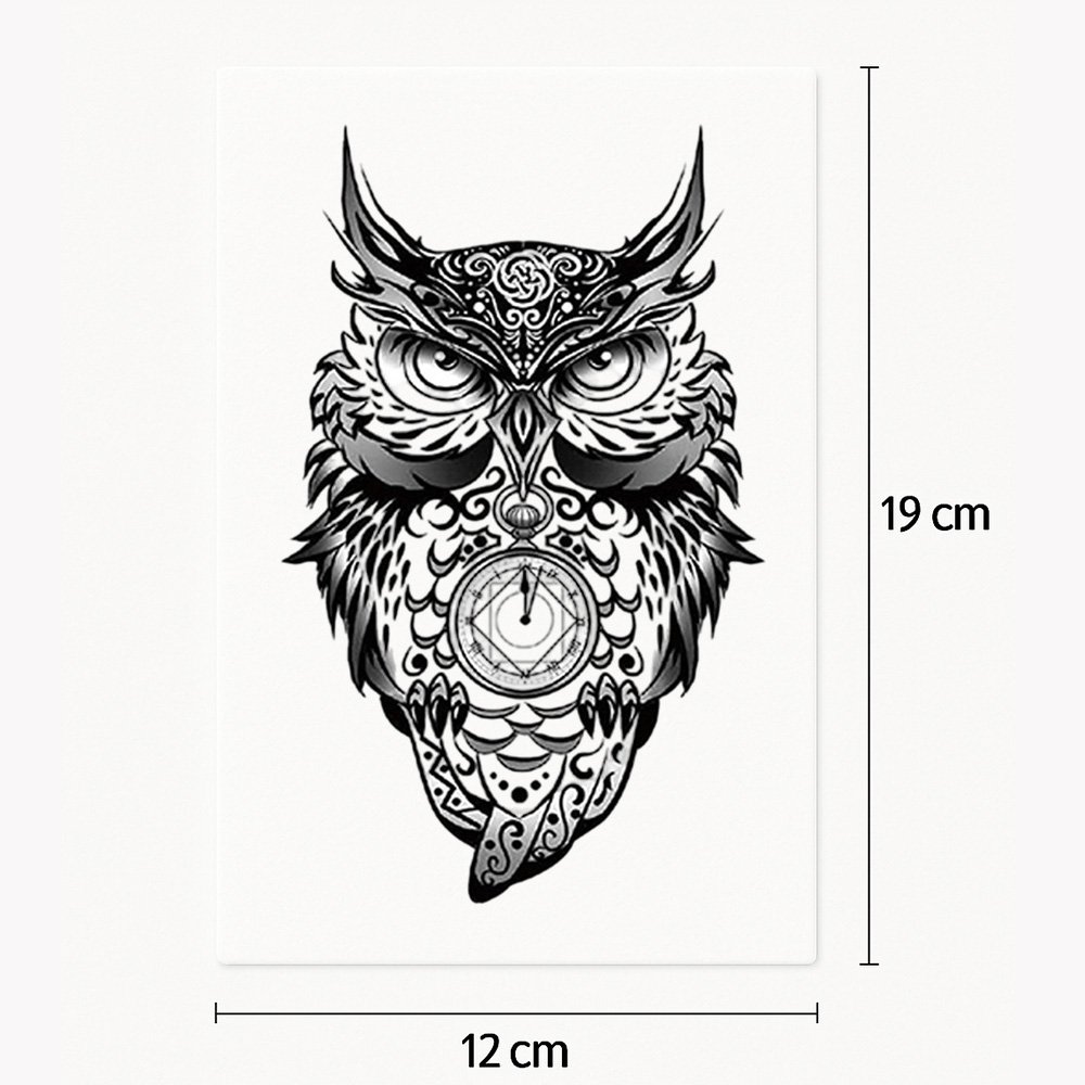 Tattoo angry owl
